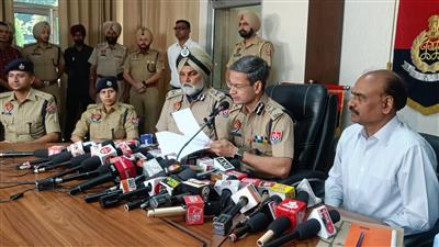 PUNJAB POLICE SOLVE AMRITSAR’S HERITAGE STREET BLASTS CASE; TWO PERPETRATORS AMONG FIVE HELD
